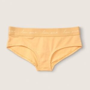 New Victoria’s Secret Pink Logo Hipster Panty Yellow Optimistic Sizes XS & Small